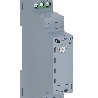 Relé Supervisão Trifásico Falta E Sequência Fase Sem Neutro 380-480V RMW17-FSF01D97 - WEG