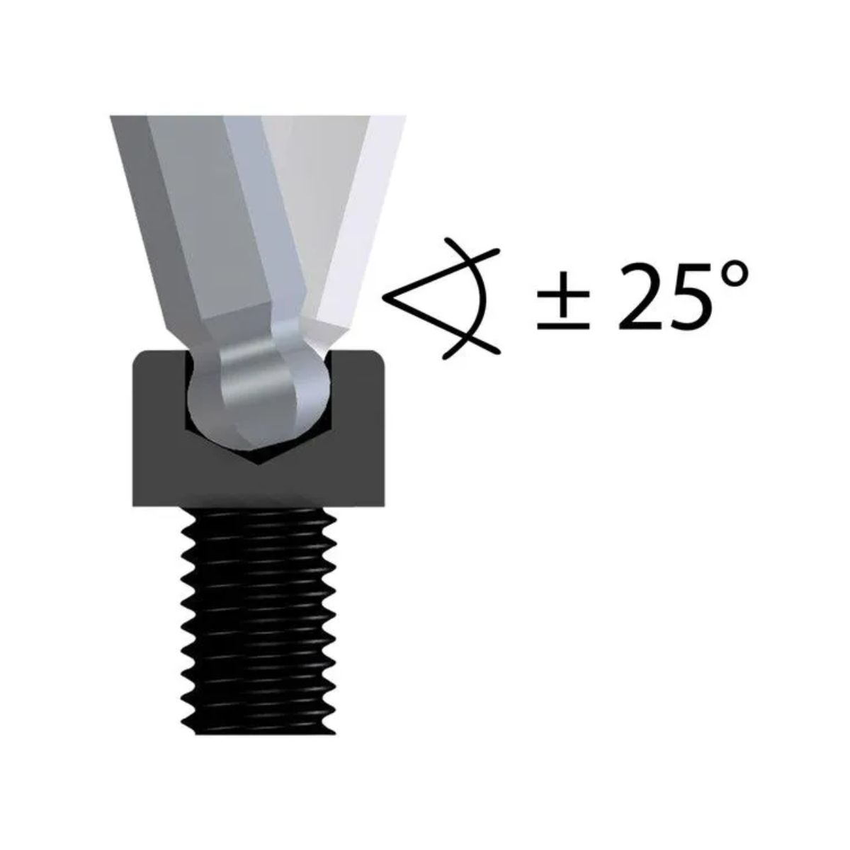 Jogo Chave Hexagonal (Allen) Tipo L Abaulada Longa 3/32-3/8 8 Peças 012.959 - Gedore