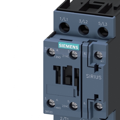 Contator Potência Tripolar 25A 220V 1Na+1Nf 60Hz 3RT20261AN10 - Siemens