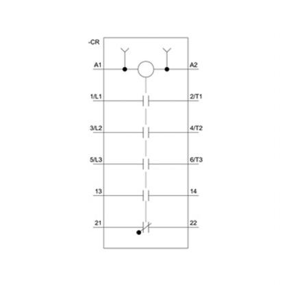 Contator Potência Tripolar 25A 220V 1Na+1Nf 60Hz 3RT20261AN10 - Siemens
