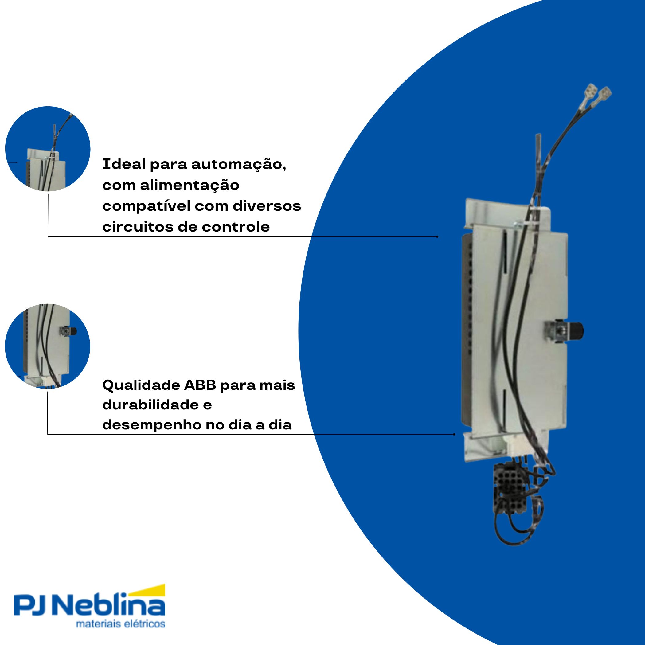 Módulo Alimentação Contator 100-250Vca/Cc - Abb