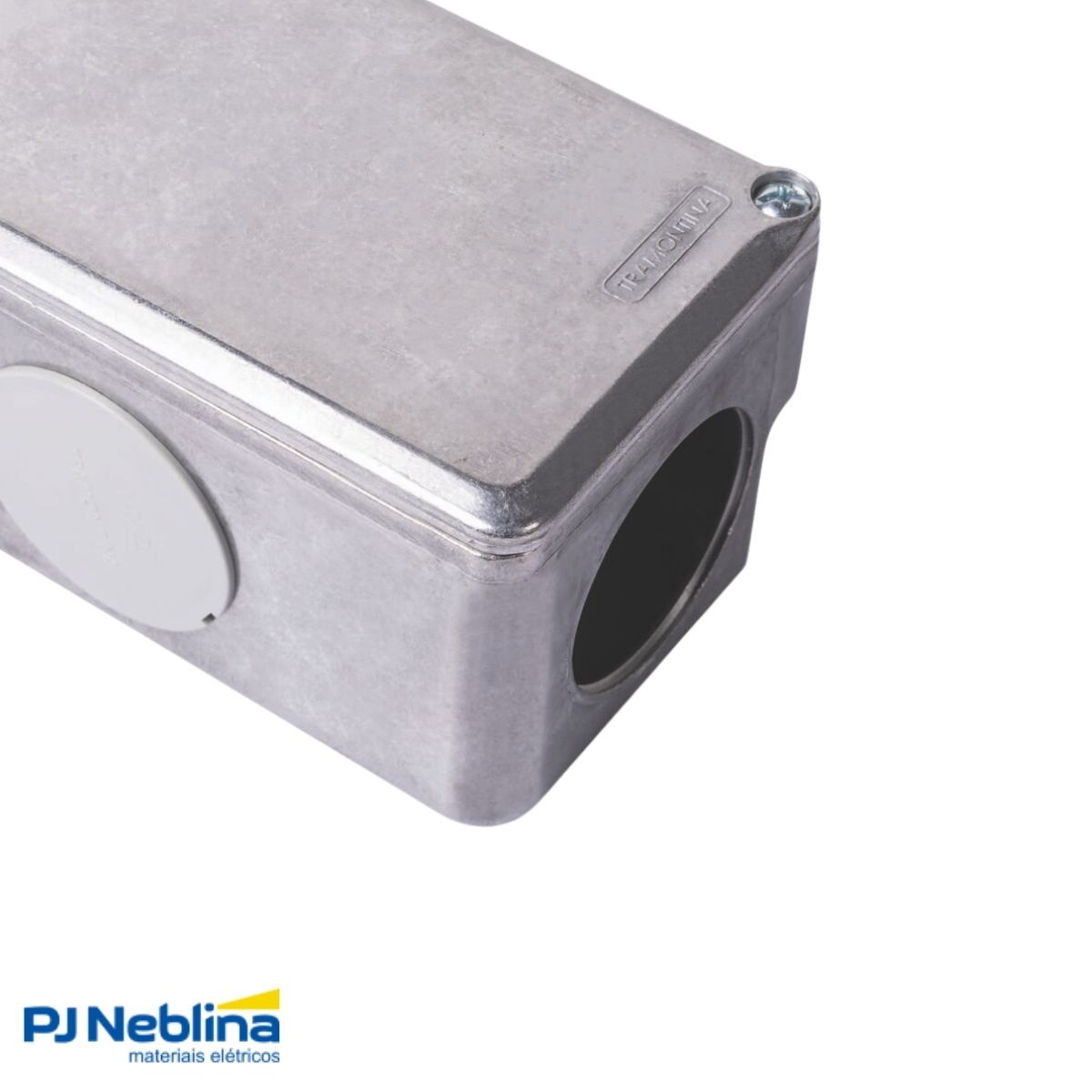 Condulete Alumínio Múltiplo Tipo X 1.1/2 S/Pintura C/Tampa C/3 Tampões S/Vedação - Tramontina