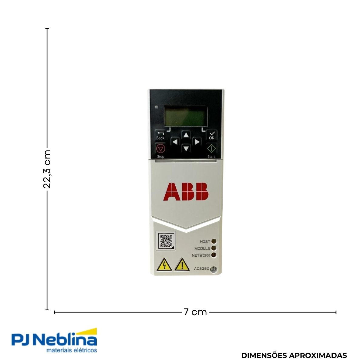 Inversor Frequência Trifásico 380-480V 50/60Hz 2A 0,75Kw - Abb