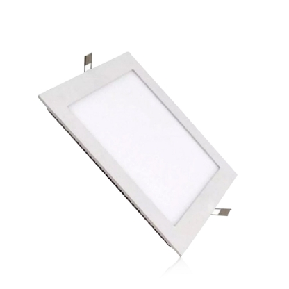 Luminária Plafon Led Quadrado Embutir 24W 2700K Luz Amarela - Ourolux