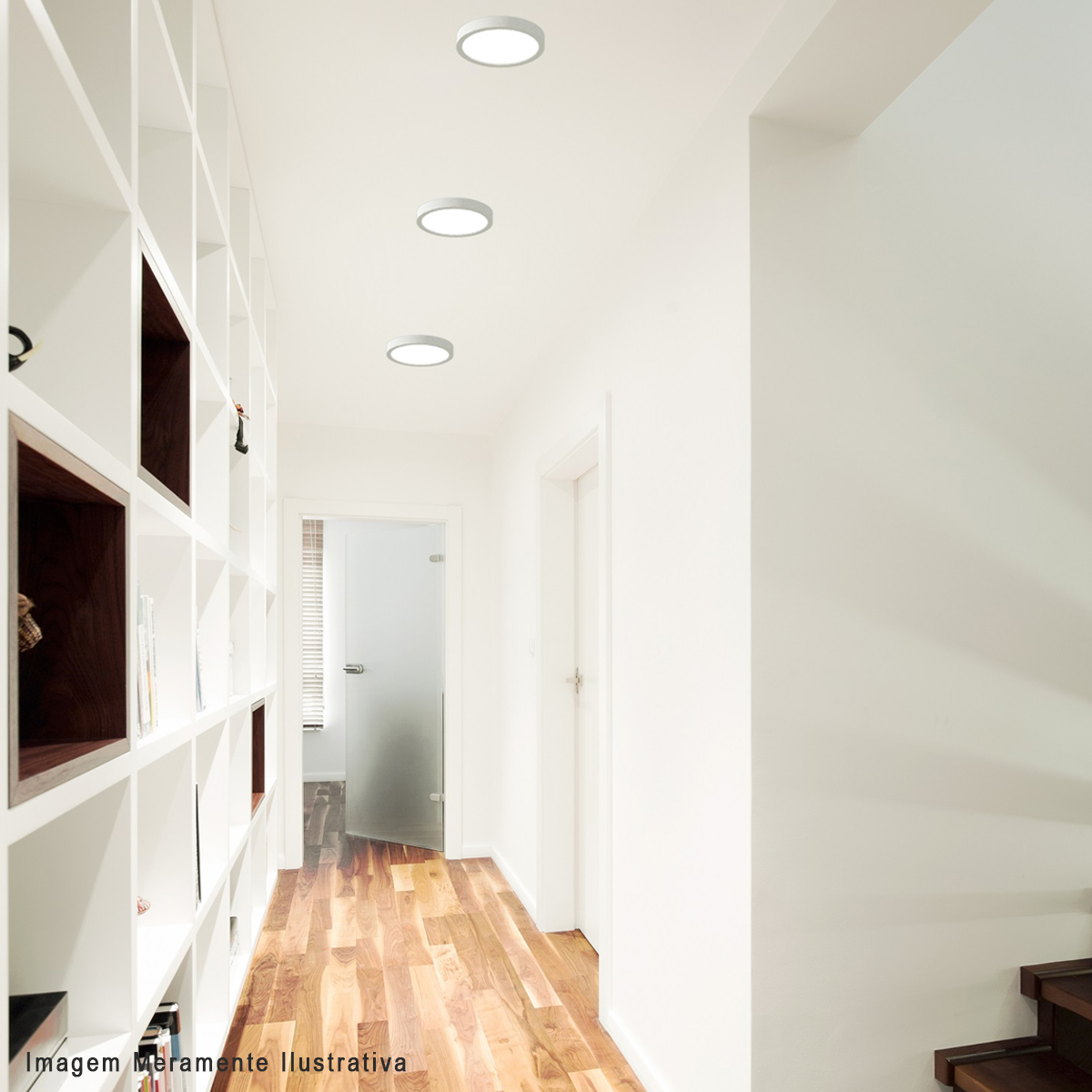 Luminária Plafon Led Sobrepor Redondo Branco 36W Bivolt 50/60Hz 6400K Luz Branca 2520Lm 15000H Ip20 Superled - Ourolux