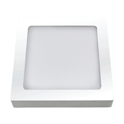 Luminária Plafon Led Sobrepor Quadrado 24W Bivolt 6400K Luz Branca - Ourolux