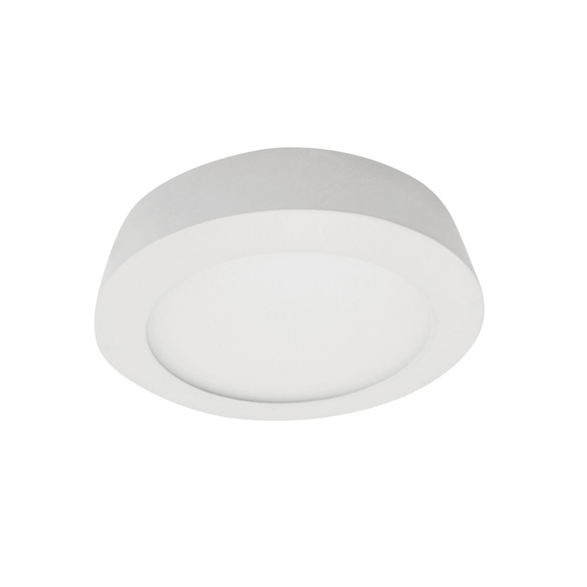 Luminária Plafon Led Sobrepor Redondo Branco 12W Bivolt 6400K Branco Frio - Ourolux
