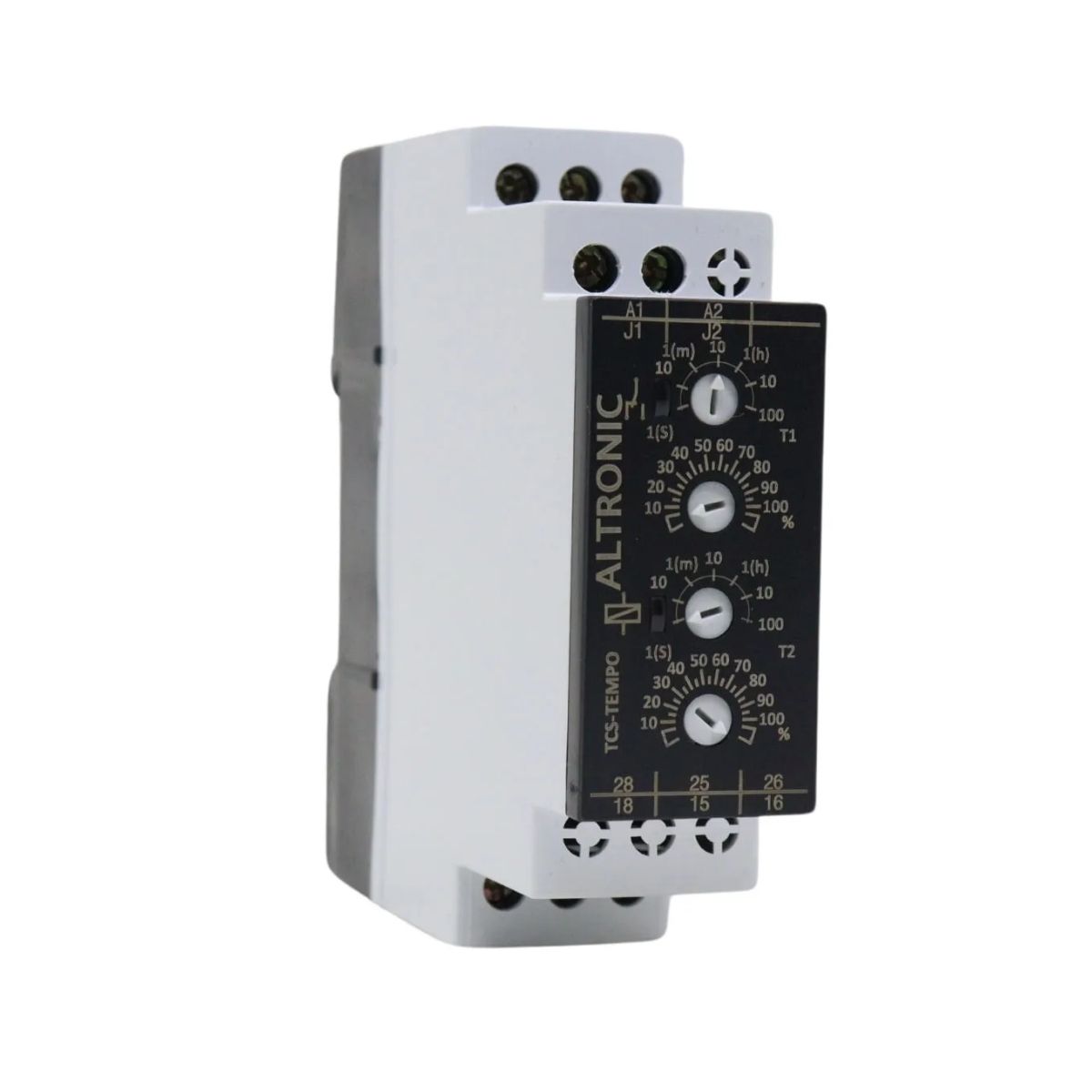 Relé Temporizador Eletrônico Cíclico 0,1Seg-100H 1 Spdt (1Naf) 24-240Vca/Cc - Altronic