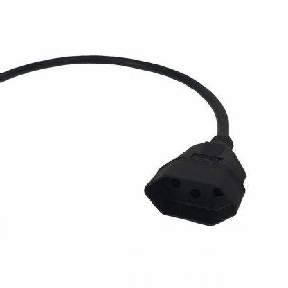 Cabo Força Rabicho Pp 3X1,00mm2 Preto 1,50 Mts Fêmea 10A 180G - Digicabo