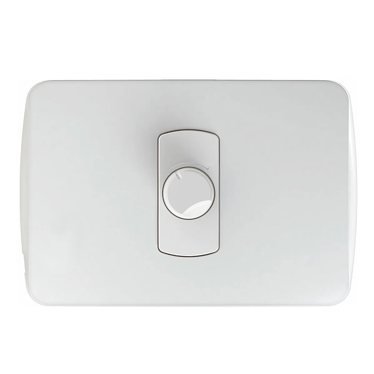 Módulo Variador Rotativo Para Ventilador E Lâmpada 127V Com Placa 4X2 Branca - Pw