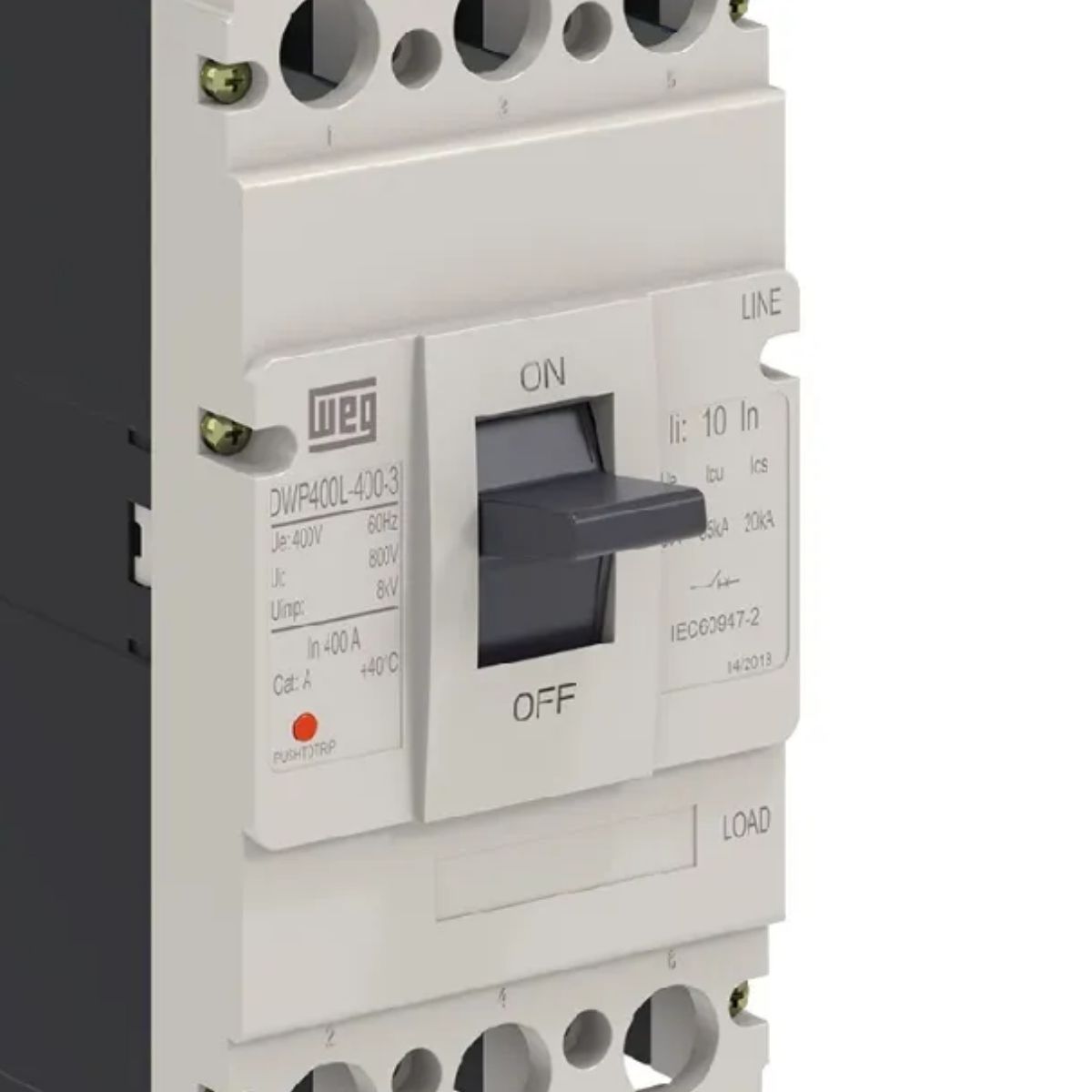 Disjuntor Caixa Moldada Tripolar 400A 35Ka 380/400V 60Hz - Weg