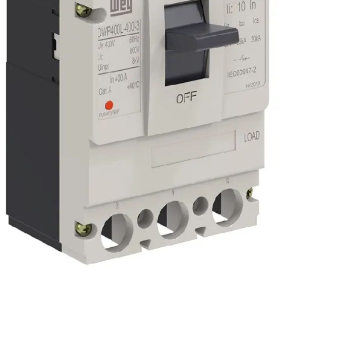 Disjuntor Caixa Moldada Tripolar 400A 35Ka 380/400V 60Hz - Weg