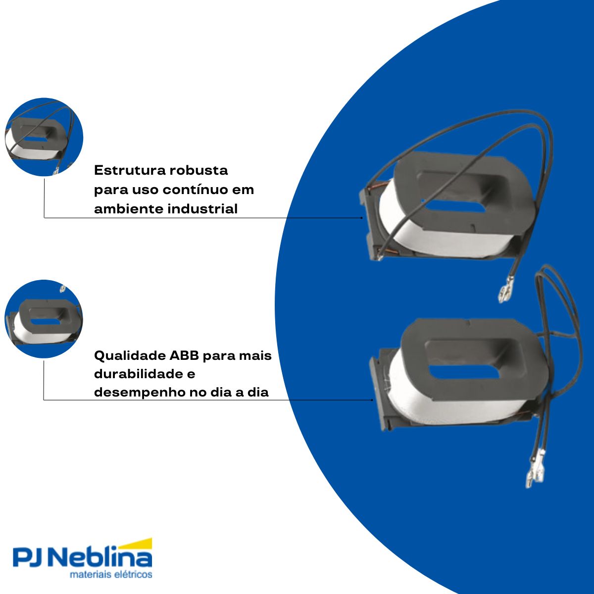 Bobina P/Contatores Af1350,Af1650,Af2050 100-250V 50/60Hz - Abb