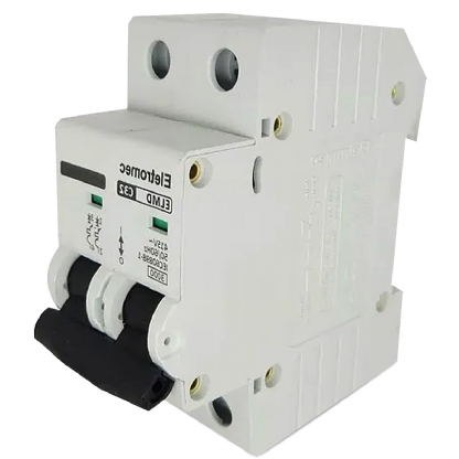 Disjuntor Mini Din Bipolar 32A Curva C 3Ka 400/440V ELMD-2C32 - Eletromec