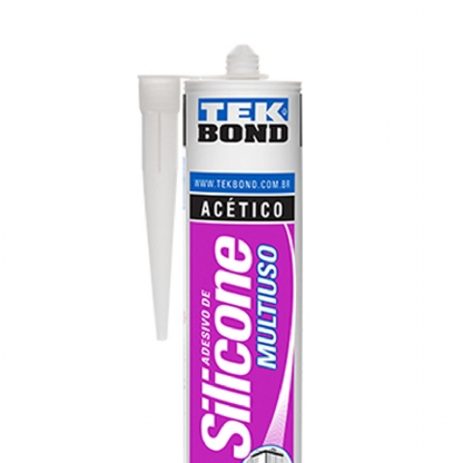 Cola Adesiva Silicone Multiuso 270G Transparente - Tek Bond