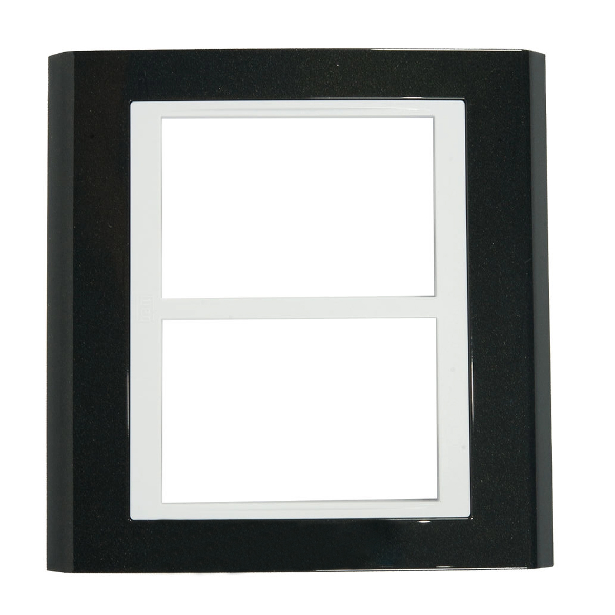 Placa Acabamento 4X4 6 Módulos 3+3 Postos Branco/ Grafite Refinatto Premium 13978482 - WEG