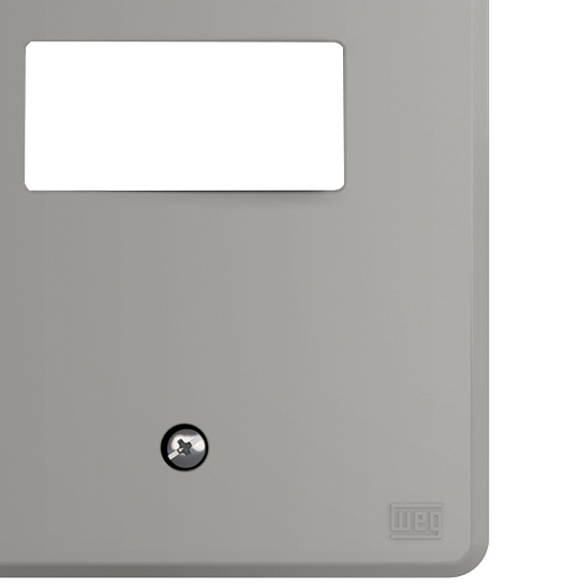 Placa Acabamento 1 Posto Cinza 4X2 Plástico 14232457 Equille Weg