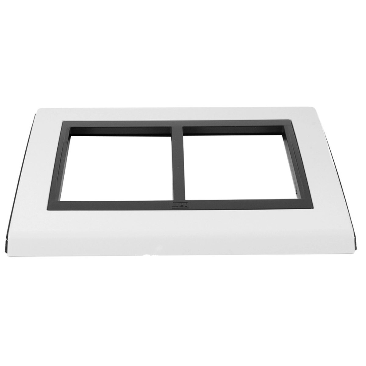 Placa Acabamento 4X4 6 Módulos 3+3 Postos Preto/Branco Refinatto Premium 13978538 - WEG