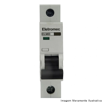 Disjuntor Mini Din Unipolar 40A Curva C 3Ka 230/400V ELMD-1C40 - Eletromec