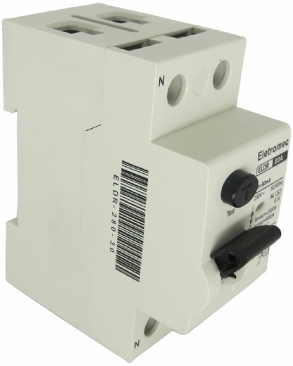 Interruptor Diferencial Residual Bipolar 80A 30Ma 400V ELDR-280-30 - Eletromec
