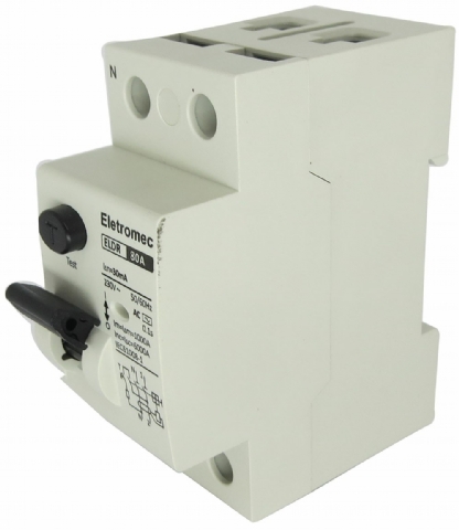 Interruptor Diferencial Residual Bipolar 80A 30Ma 400V ELDR-280-30 - Eletromec