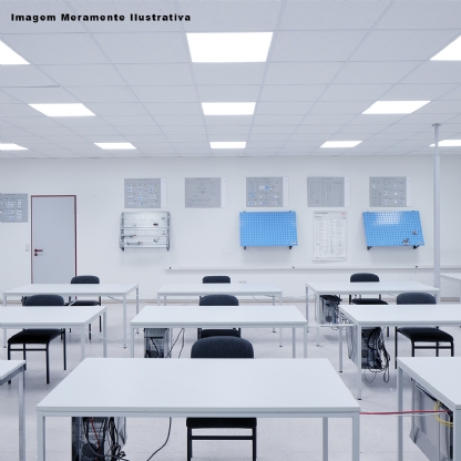 Luminária Led Embutir Quadrada Branca 40W 6500K Luz Branca - Ledvance