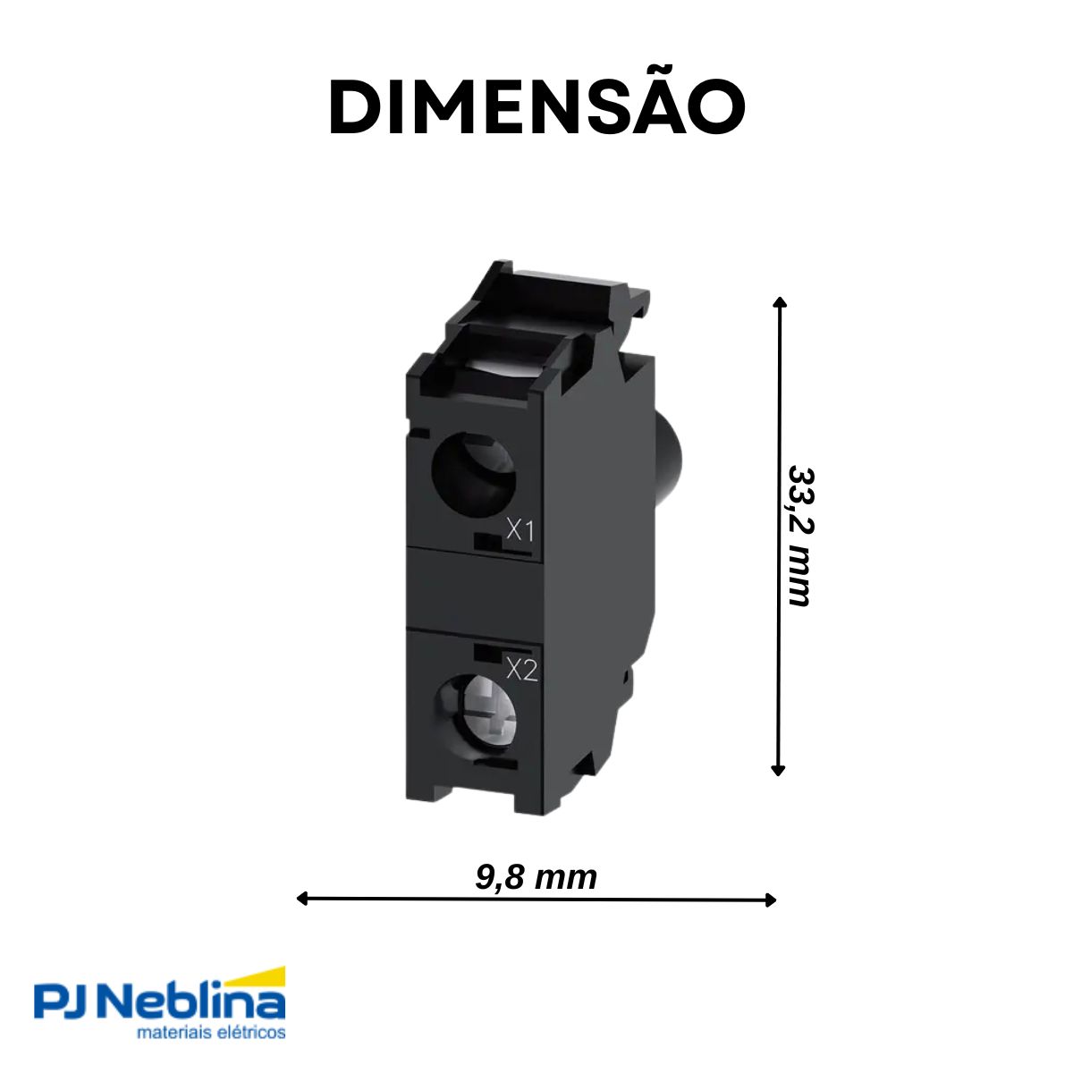 Bloco Contato Iluminado Led P/Botão/Sinaleiro 24Vca/Cc - Siemens