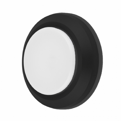 Luminária Arandela Led Bivolt Redondo Preto 3W 3000K Luz Amarela Decoled - Ledvance