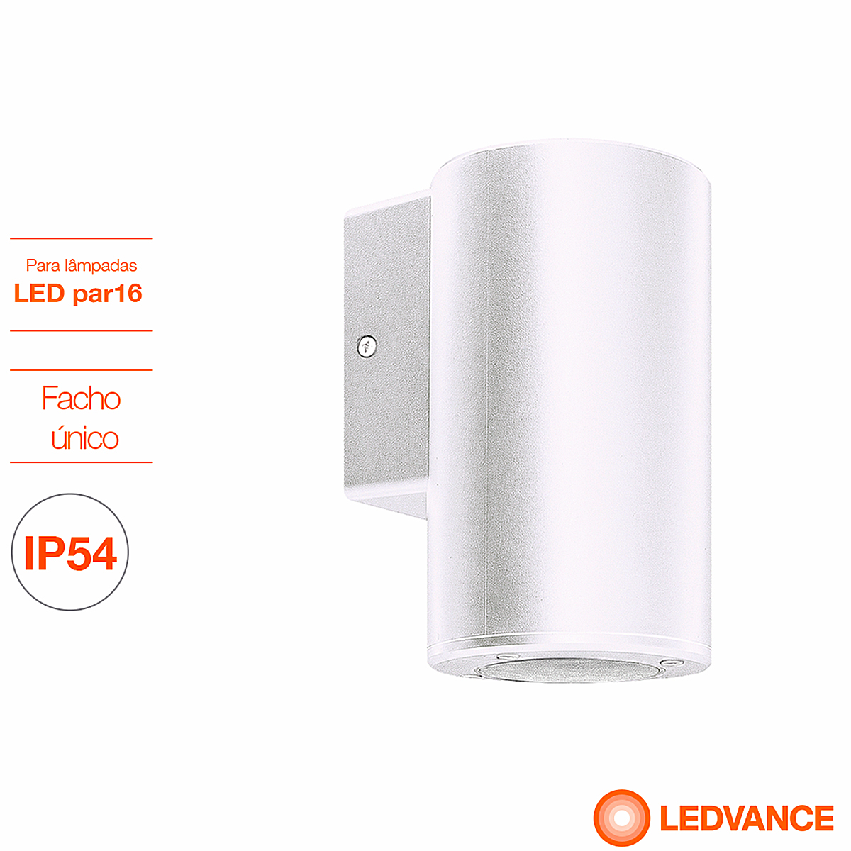 Luminária Arandela Cilíndrica Branco 11W Gu10 - Osram/Ledvance