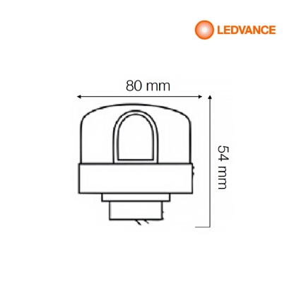 Sensor Presença Com Fotocélula Sobrepor Bivolt Azul - Osram/Ledvance