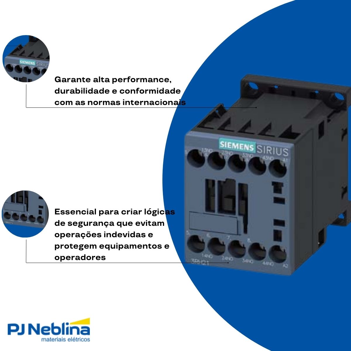 Contator Auxiliar 10A 110V 4Na 50/60Hz - Siemens
