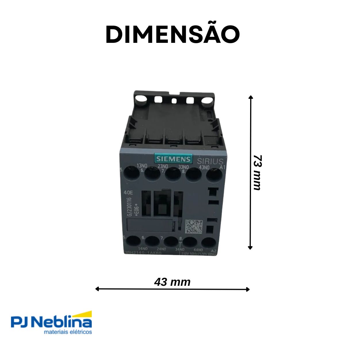 Contator Auxiliar 10A 110V 4Na 50/60Hz - Siemens