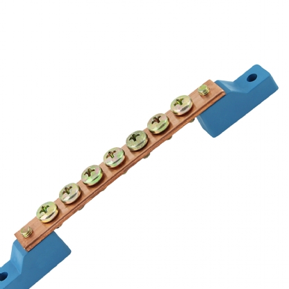 Barramento Neutro/Terra 7 Furos Quadro Distribuição 150mm - Kapplan