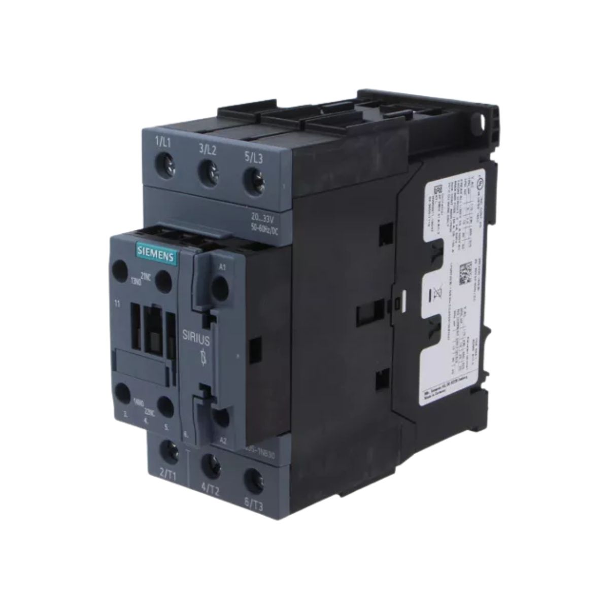 Contator Potência Tripolar 40A 20-33Vca/Cc 1Na+1Nf 50/60Hz - Siemens