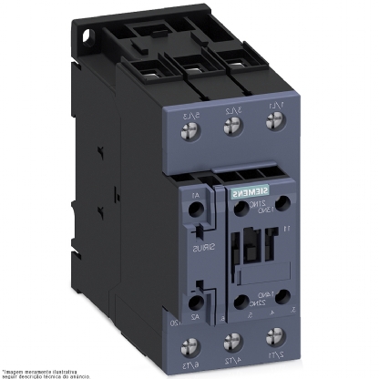 Contator Potência Tripolar 65A 220V 1Na+1Nf 60Hz 3RT20371AN10 - Siemens