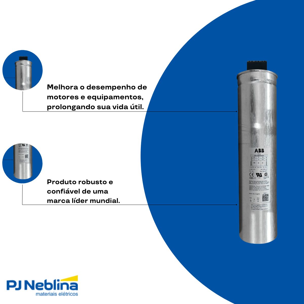 Capacitor Potencia a Seco 15kvar 380v Trif Mont Painel