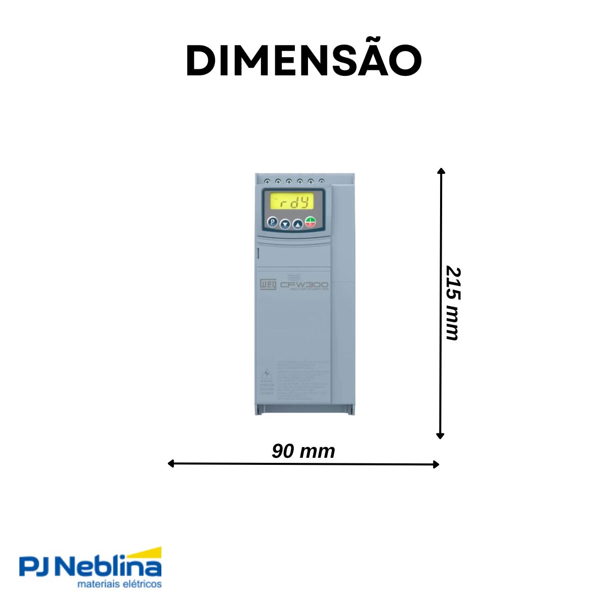 Inversor Frequência Trifásico 380-480V 50/60Hz 12A 5,5Kw - Weg