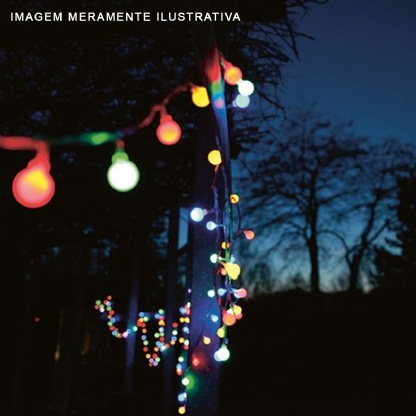 Lâmpada Led Bolinha G45 6W Bivolt E27 Vermelha - Luminatti