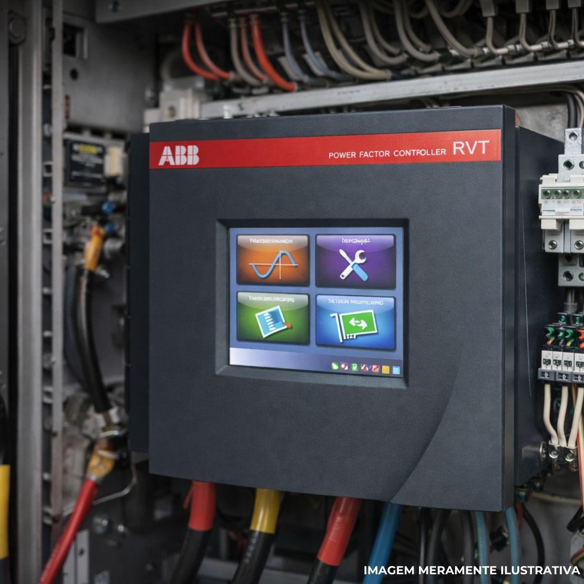 Controlador Digital Fator De Potencia 100/460V 50/60Hz Ip43 138X138Mm - Abb