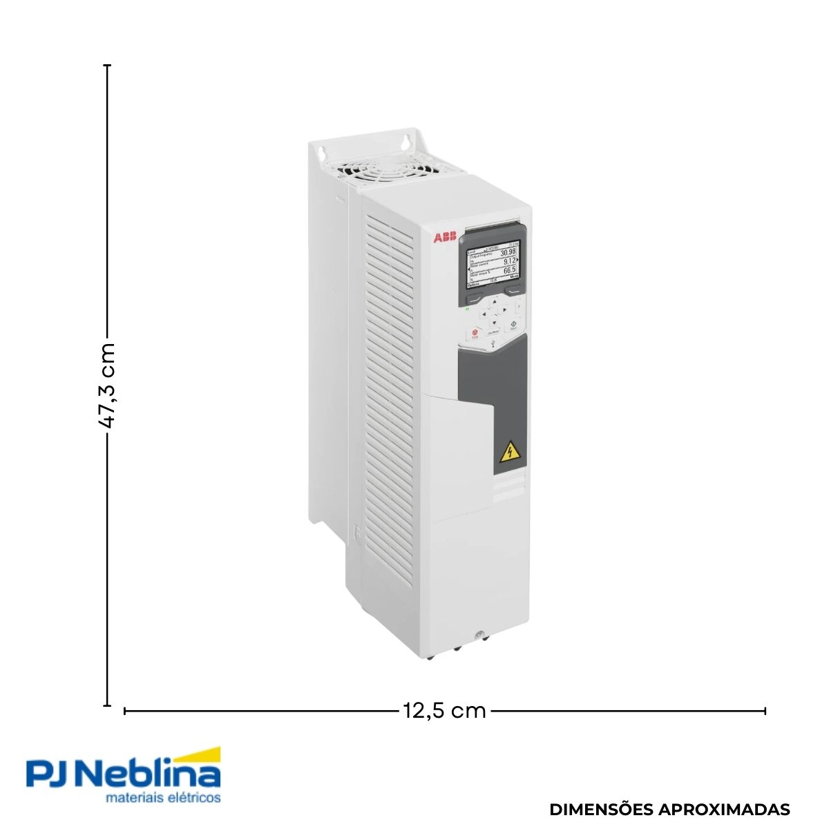 Inversor Frequência Trifásico 380-480V 50/60Hz 12,6A 5,5Kw - Abb