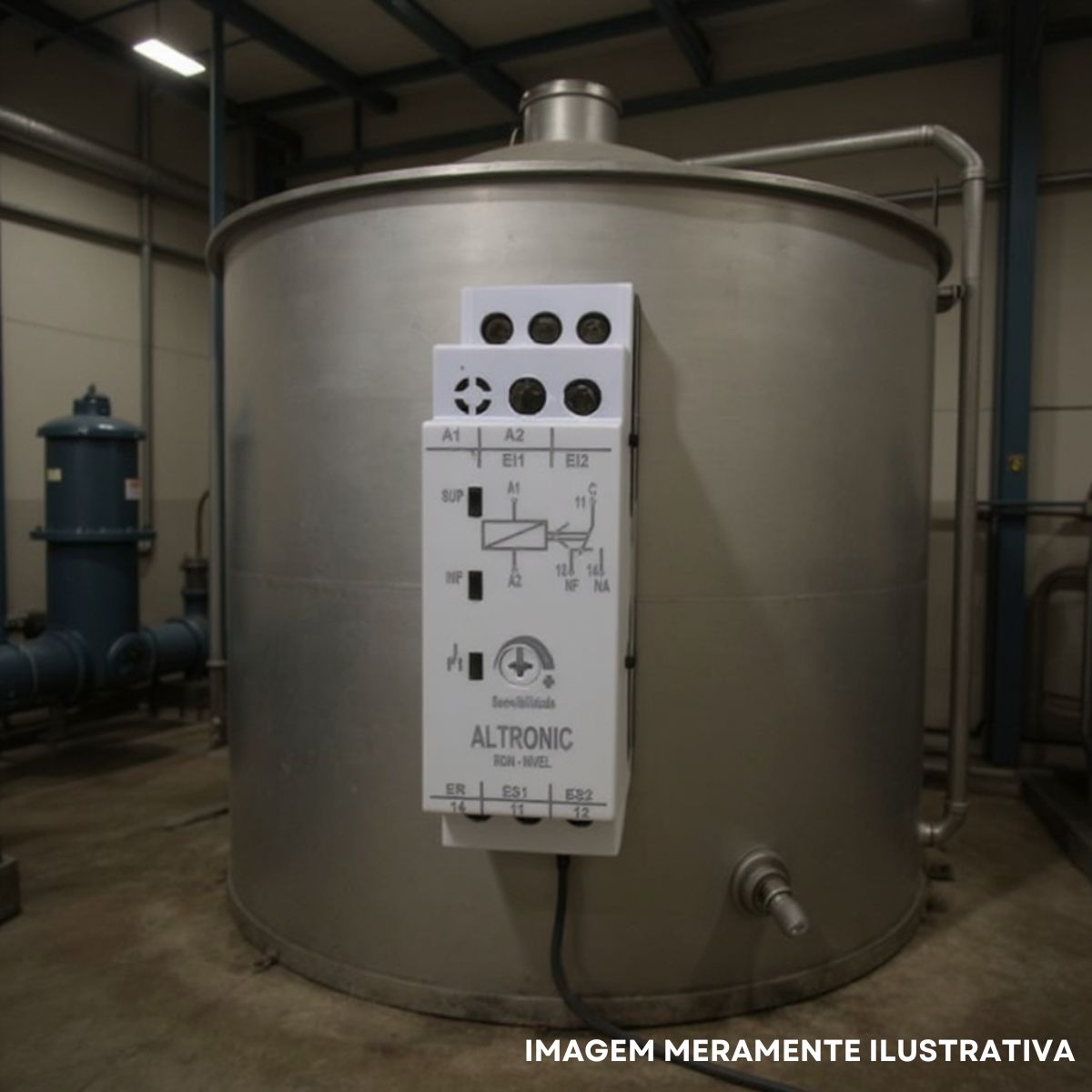 Relé Controle Monitoramento Nível 1Rev (Spdt) 3A 220-380V C/Caixa Mc - Altronic