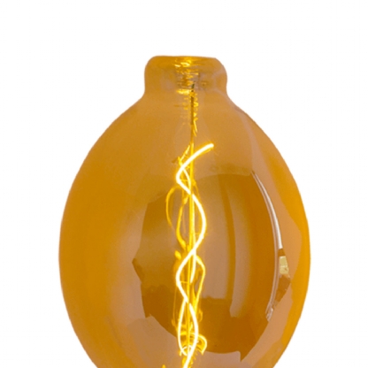 Lâmpada Led Filamento Bulbo Bt180 4W Bivolt E27 2200K Luz Amarela - Gmh