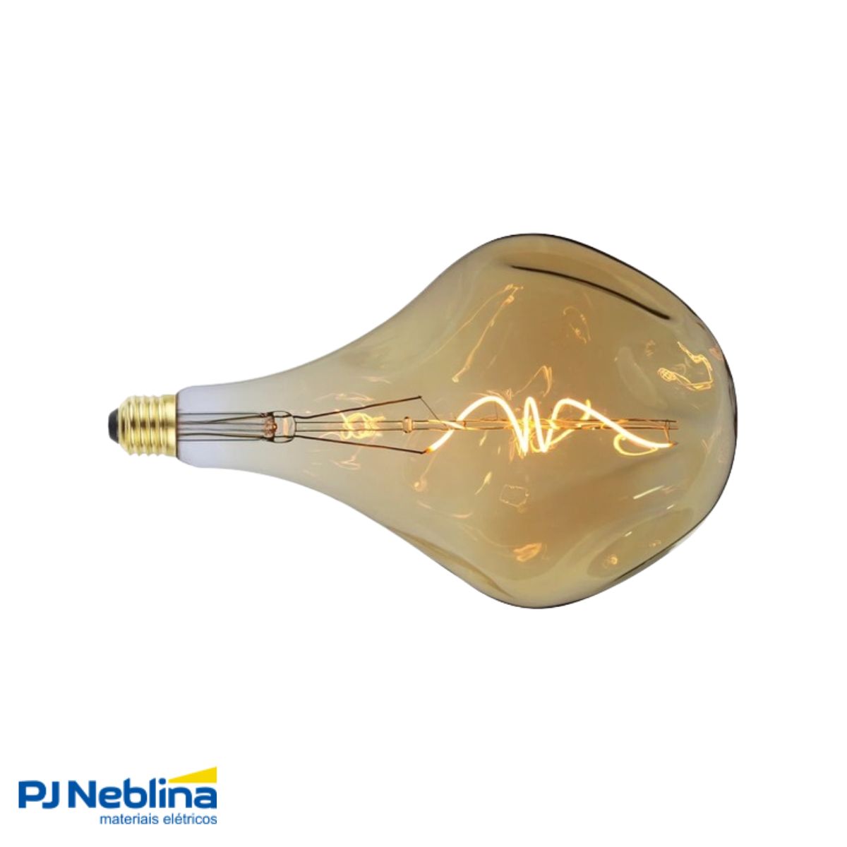 Lâmpada Led Filamento Bulbo Ps52 4W Bivolt E27 2200K Branco Quente Luz Amarela 320Lm - Gmh