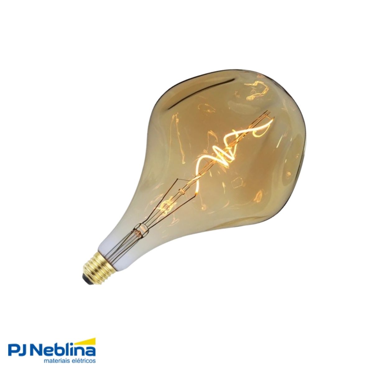 Lâmpada Led Filamento Bulbo Ps52 4W Bivolt E27 2200K Branco Quente Luz Amarela 320Lm - Gmh