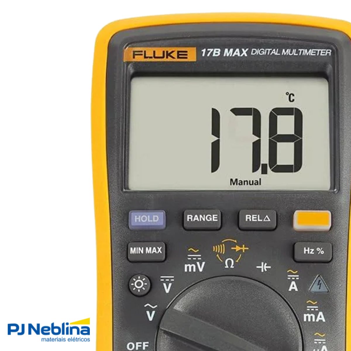 Multímetro Digital 17B+ 1000V Cat Iii 600V - Fluke