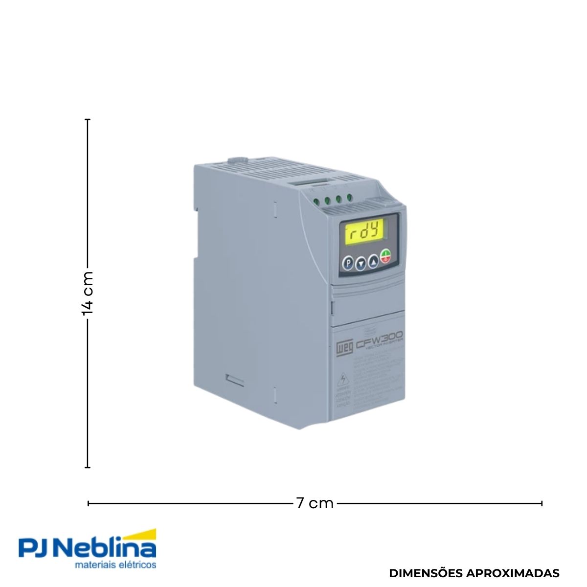 Inversor Frequência Trifásico 380-480V 50/60Hz 2,6A 1,1Kw - Weg
