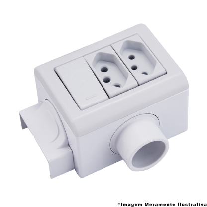 Caixa X Bca Para Eletroduto-Canaleta Com 3 Tampões - Tramontina