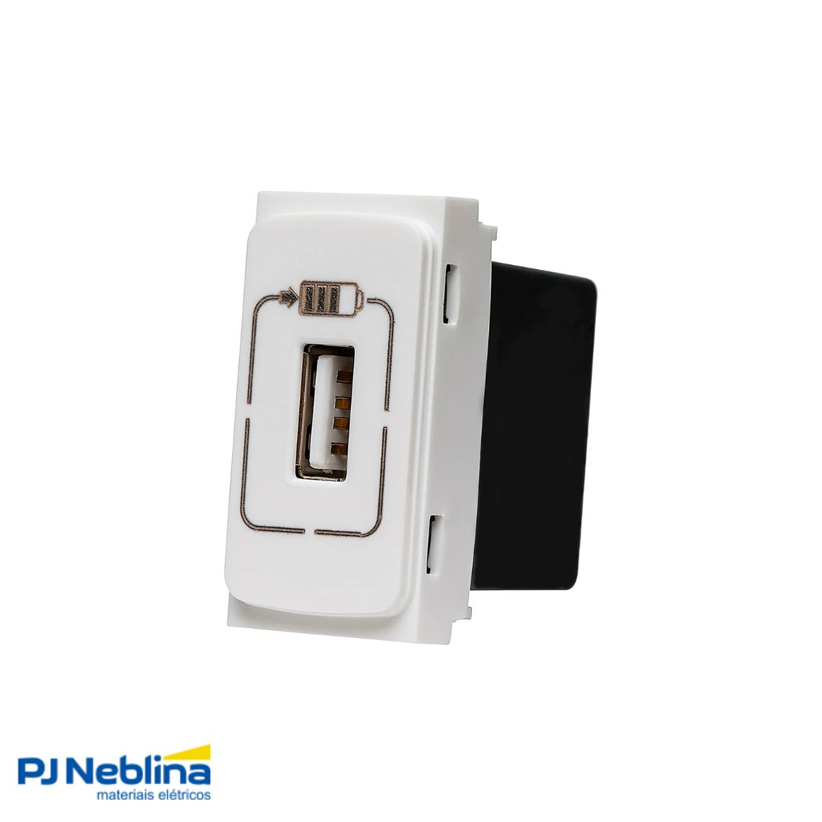 Modulo Tomada Carregador 1 Entrada Usb (tipo A) 1 Mod 1,1a B