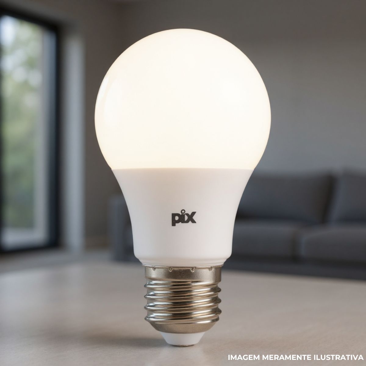 Lâmpada Led Bulbo A60 9W Bivolt E27 4000K Branco Neutro Luz Branca 810Lm - Luminatti