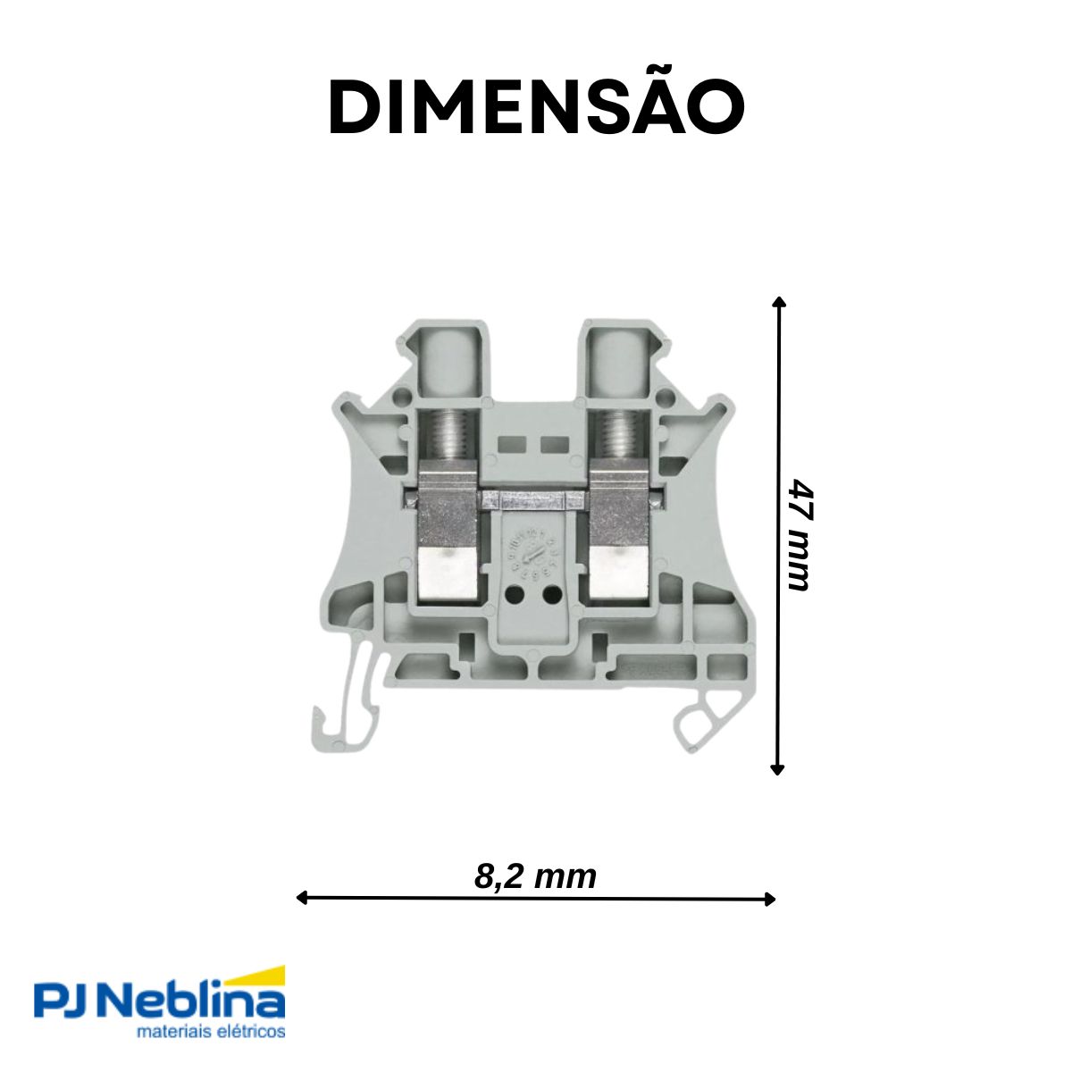 Conector Borne Passagem 2 Conexões 6,00Mm 1000V Cinza - Siemens